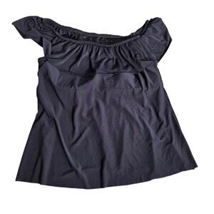 Magic Suit Black Tankini Top In Black Womens Sz 12